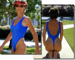 Thong swimwear by Brigite for Brigitewear for the mature woman